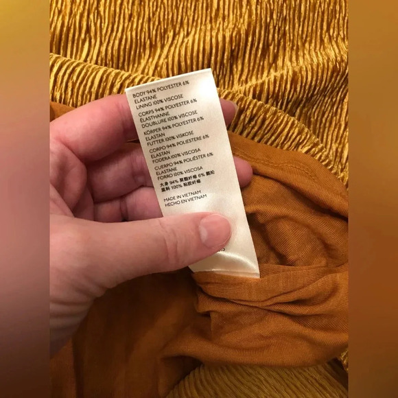 MAEVE by Anthropologie Women’s L Gold Adrienne Twist Back Velvet Dress - NWT!! - Picture 11 of 14